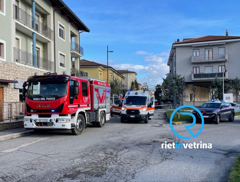 Rieti, trovata persona senza vita. Carabinieri sul posto