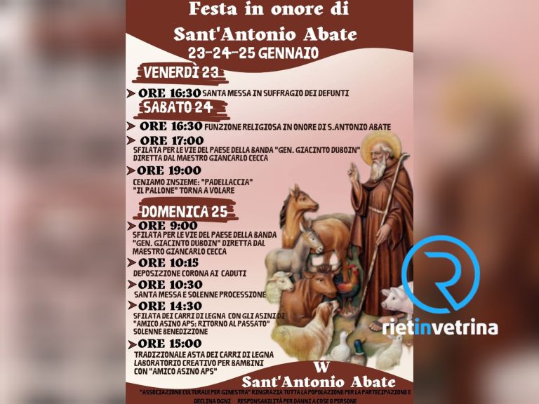 A Ginestra Asta della Legna per sant’Antonio Abate