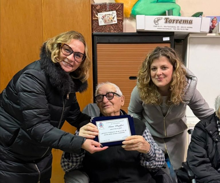 Fara in Sabina festeggia i 100 anni di Gino Porfiri