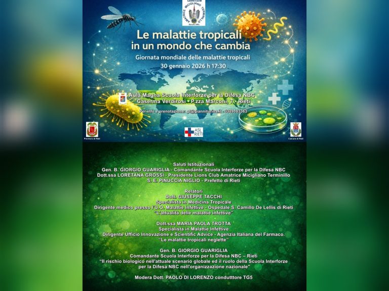 Il Lions Club Amatrice Micigliano Terminillo celebra La Giornata Mondiale delle Malattie Tropicali Neglette