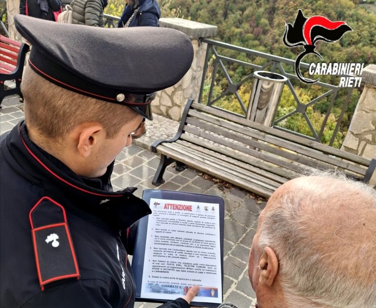 A Labro un incontro anti-truffe con l’Arma Carabinieri