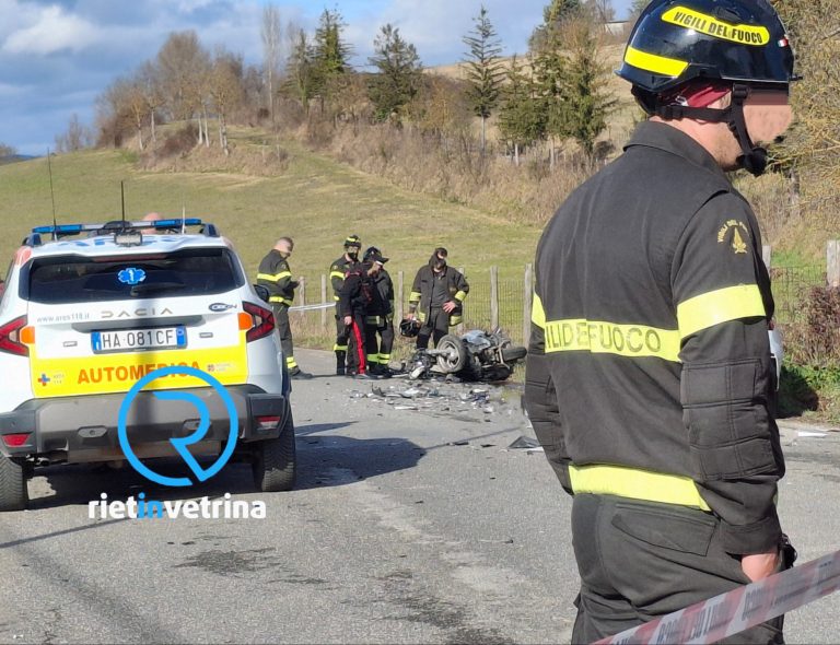 Incidente mortale di fronte al bivio per Acquamartina