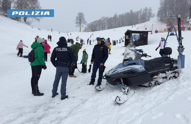 Terminillo, la Polizia di Stato garantisce la sicurezza di turisti ed appassionati degli sport invernali