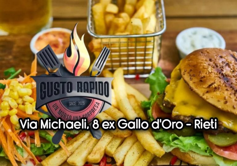 “Gusto Rapido” è a Rieti in via Michaeli: Pollo croccante, panini, kebab, tanto gusto e simpatia