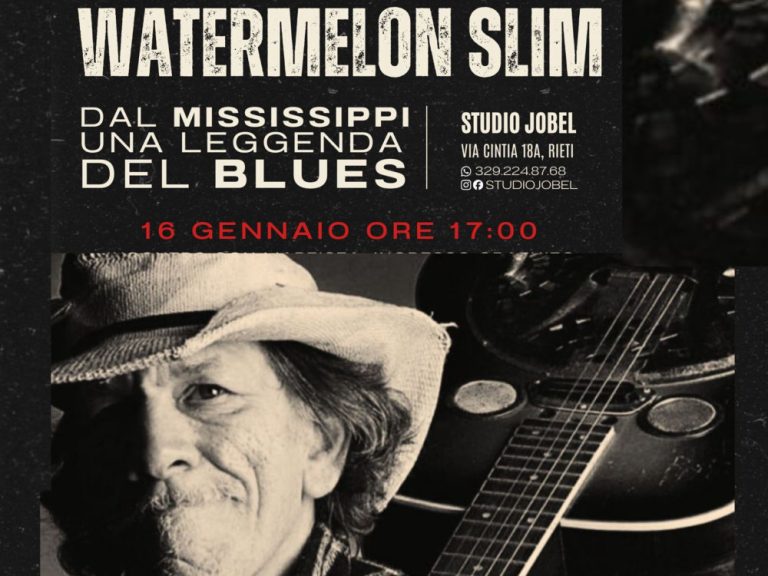 Rieti, incontro con la leggenda del blues Watermelon Slim