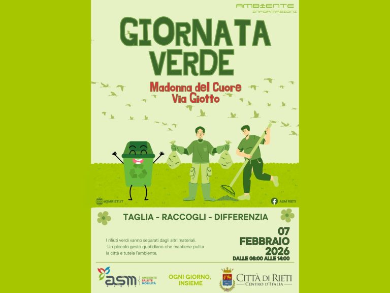 Giornata Verde ASM Rieti: “Taglia. Raccogli. Differenzia”