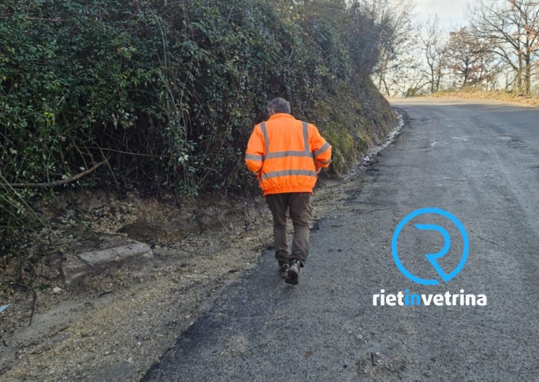 In corso pulizia delle cunette da Madonna del Passo a Cupaello: soddisfazione tra i residenti