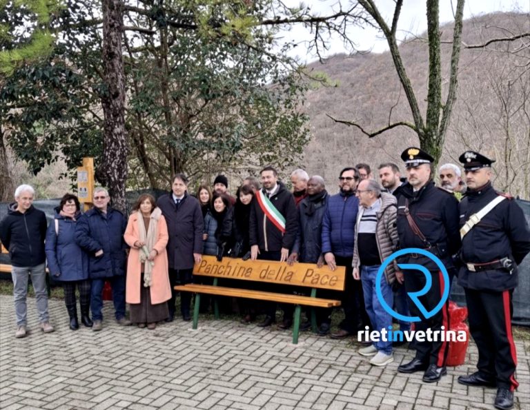 Inaugurata a Poggio Perugino la Panchina della Pace