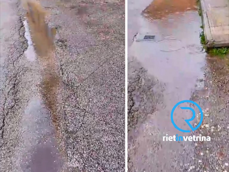 SEI TU IL REPORTER – “Il piazzale davanti alla Minervini sempre pieno di acqua. I bimbi camminano nelle pozzanghere”