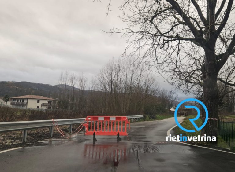 Nuova esondazione del Fiume Turano: chiusa via Votone