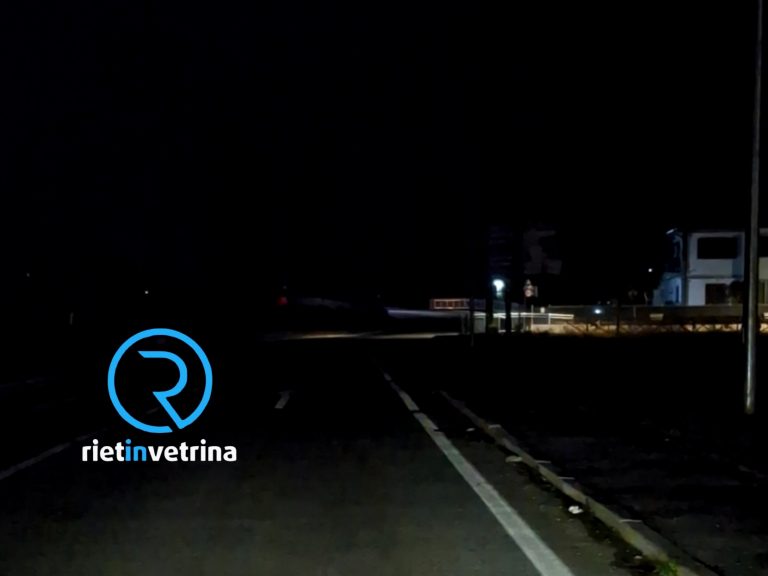 SEI TU IL REPORTER – “Da Ponte Turano alla rotatoria per la Rieti-Terni zona completamente al buio”