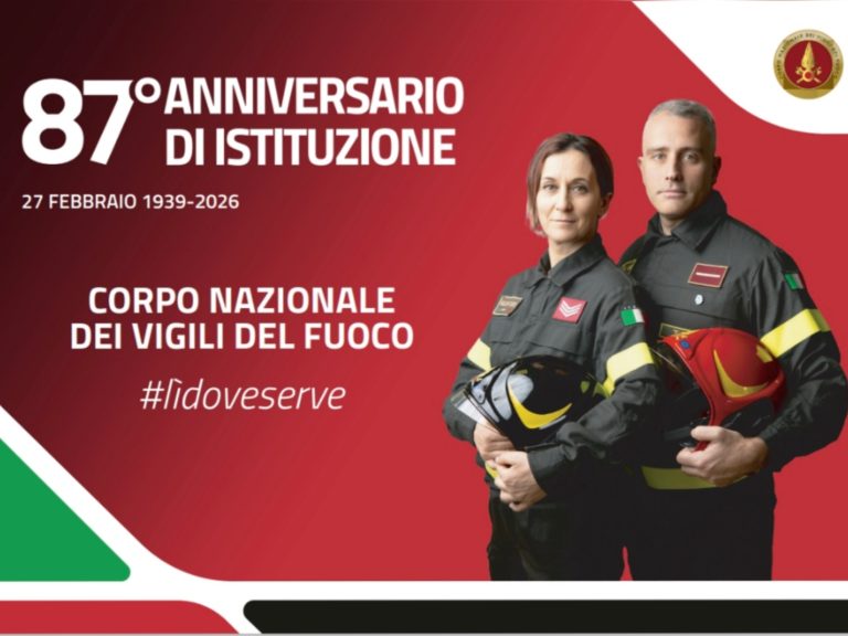 Il 27 febbraio anche i Vigili del Fuoco di Rieti celebreranno l’87° compleanno del Corpo Nazionale