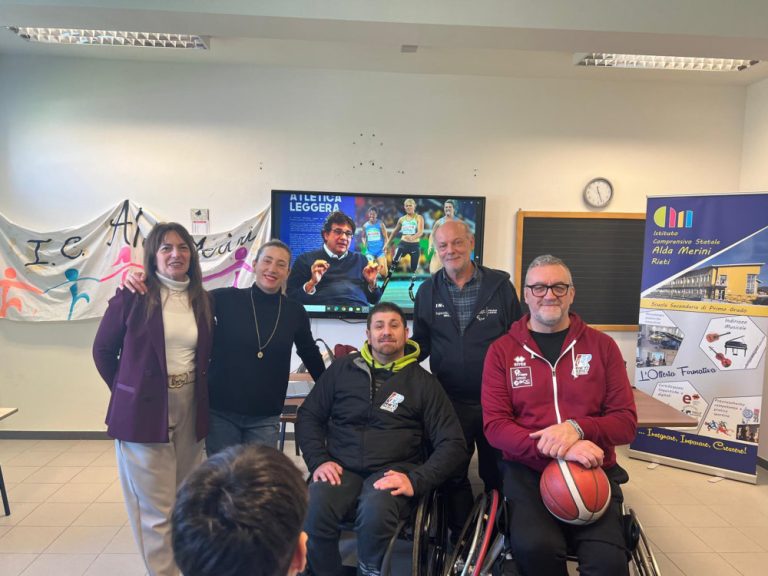 Il vicesindaco Mestichelli all’Istituto Comprensivo “Alda Merini” per il progetto “Conosciamo le Paralimpiadi”