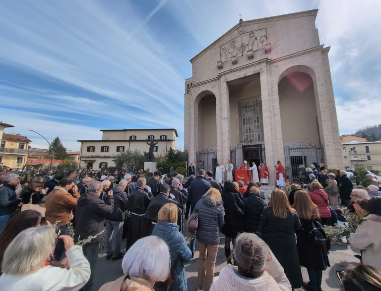 Intenso e partecipato l’avvio della Settimana Santa nel centro storico di Rieti