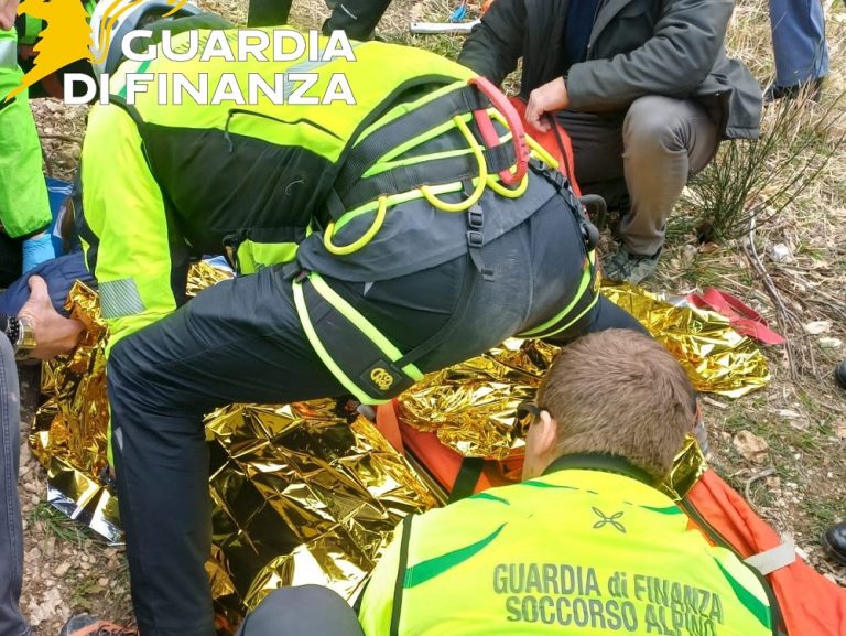 Anche il Soccorso Alpino della Guardia di Finanza di Antrodoco impegnato nelle ricerche della donna scomparsa da Vazia