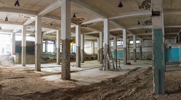 Sopralluogo al cantiere dell’ex mercato coperto