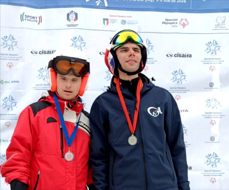 Incetta di medaglie per i reatini Matteo Santucci e Massimo Rinaldi ai Giochi Nazionali Invernali Special Olympics