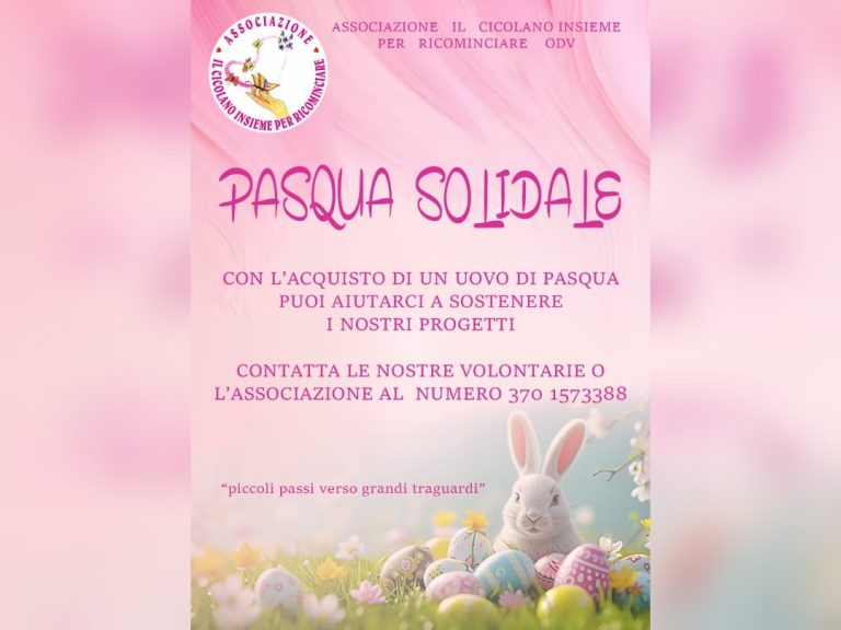 Uova di Pasqua Solidali, l’Associazione “Il Cicolano Insieme per ricominciare” ringrazia per il successo