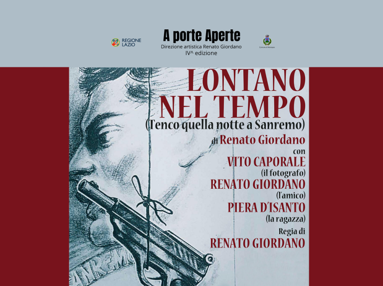 A Mompeo lo spettacolo “Lontano nel tempo” di Renato Giordano