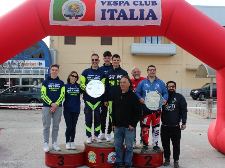 La squadra corse del Vespa Club Rieti apre la stagione con un titolo