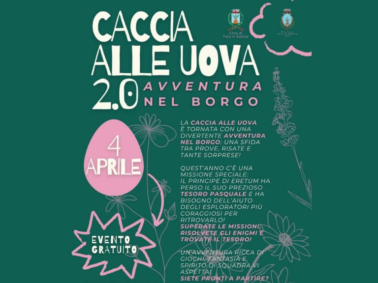 “Caccia alle Uova”, il 4 aprile a Fara in Sabina torna il divertimento