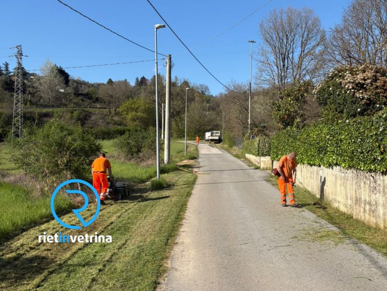 Manuel scrive a Rietinvetrina: “Grazie ai manutentori del verde per il lavoro svolto a Nucleo Radicara”