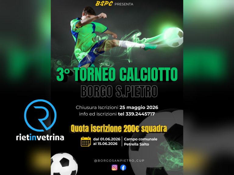 A Borgo San Pietro 3° Torneo di Calciotto