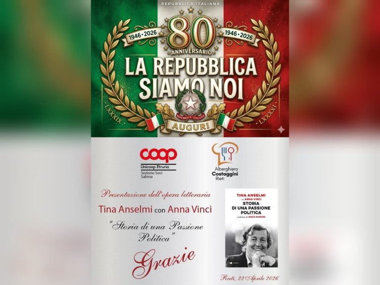 All’Alberghiero di Rieti la scrittrice Anna Vinci per celebrare Tina Anselmi con la Sezione Soci Coop Sabina