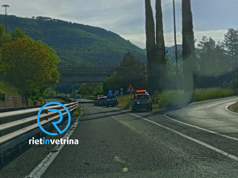 Incidente sulla Rieti – Terni svincolo per Santa Rufina
