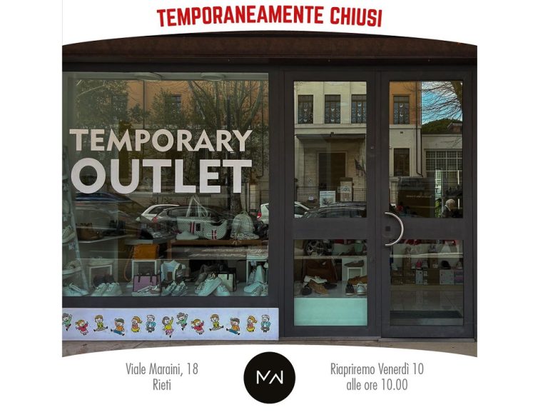 Manzara Outlet si rinnova: nuova apertura venerdi 10 aprile