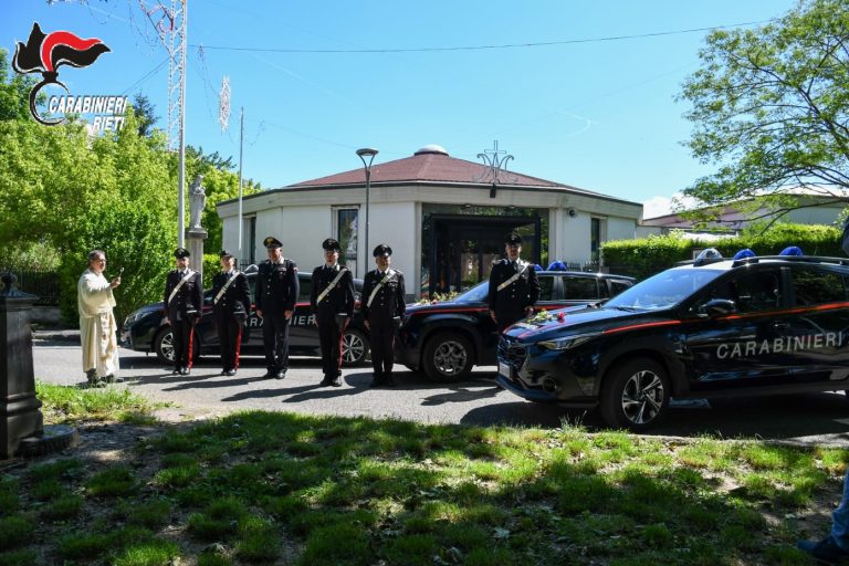 Santa Rita, benedette le auto dell’Arma Carabinieri di Rieti
