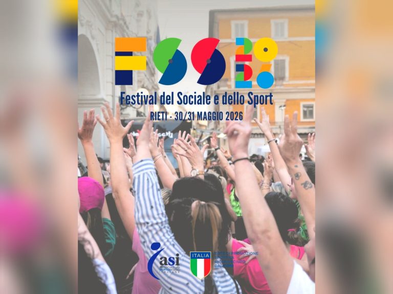 A Rieti torna il “Festival del Sociale e dello Sport 2026″, dedicato ad associazionismo, inclusione, sport e spettacolo