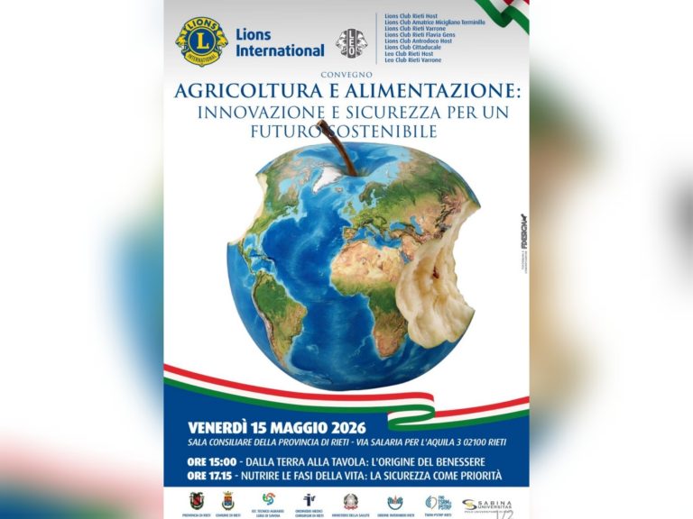 Convegno dei Lions Club su Agricoltura, Alimentazione e Sostenibilità
