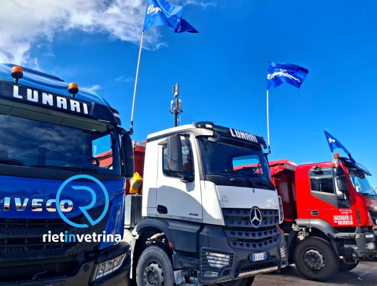►VIDEO – Rietinvetrina al Foro Boario per la manifestazione di Confartigianato Autotrasporti e Copagri Lazio contro il caro carburanti