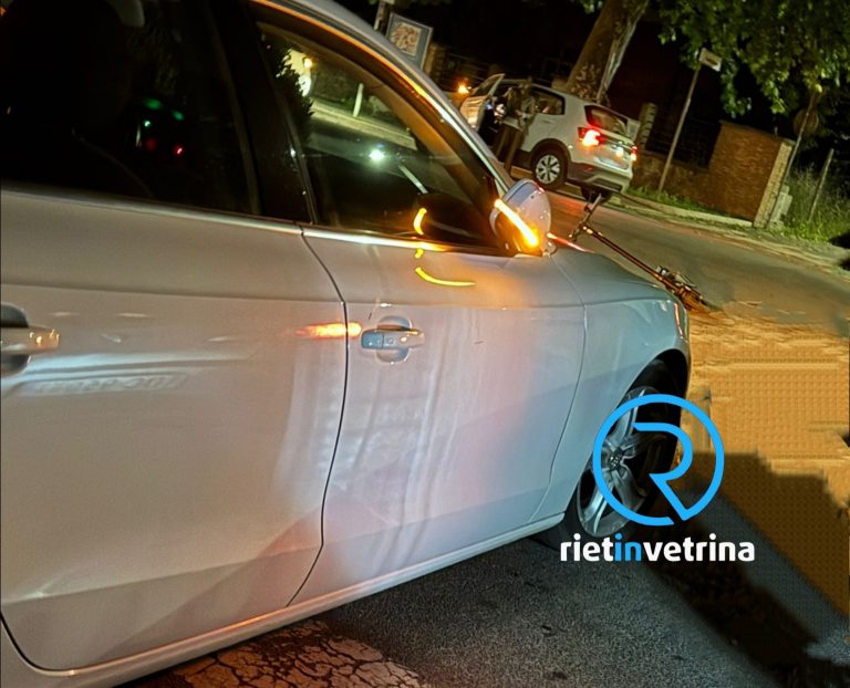Incidente auto – monopattino in viale Maraini