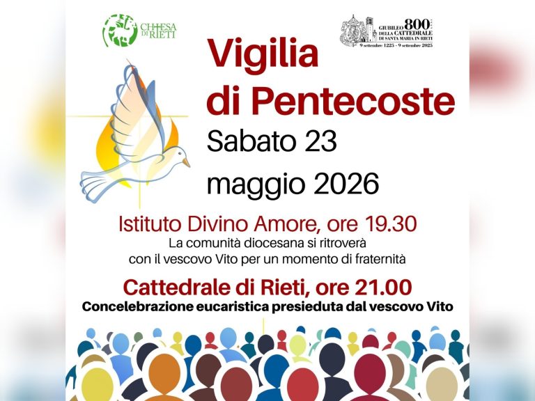 In fraternità con il vescovo Vito Piccuninna alla vigilia di Pentecoste