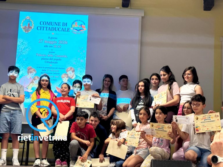 Premiati a Cittaducale i piccoli studenti del Concorso “Leggi con me” – LE FOTO
