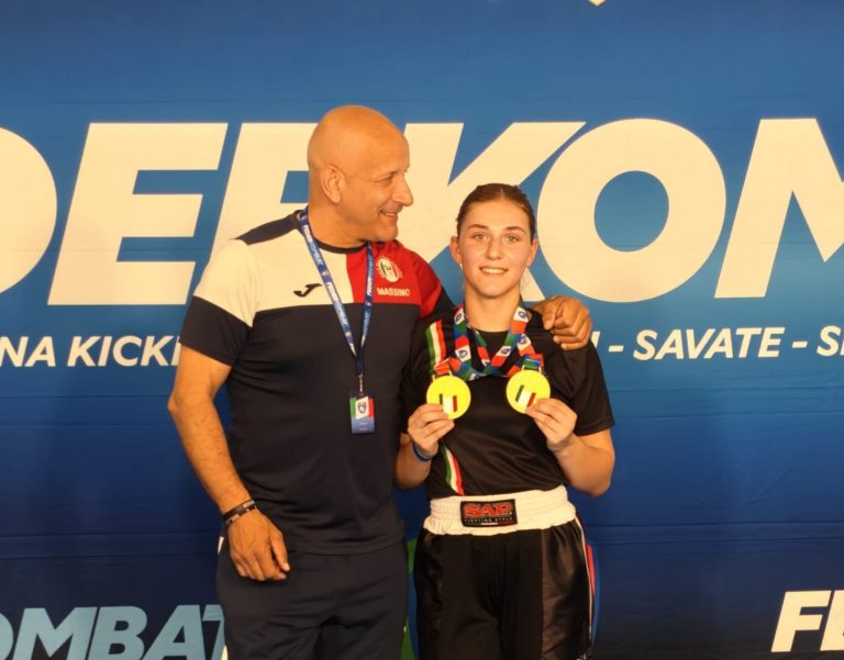 Kickboxing, doppio oro per la reatina Valeria D’Angeli
