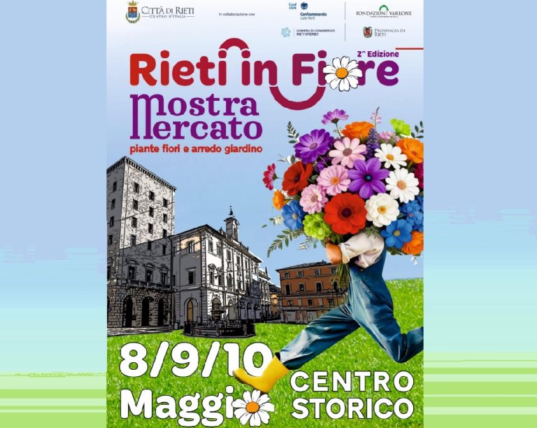 Dall’8 al 10 maggio in centro storico c’è “Rieti in Fiore” – IL PROGRAMMA