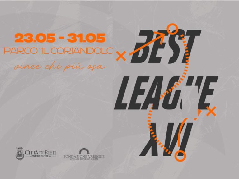Best League, si torna in campo: nove giorni di sport e musica al Coriandolo