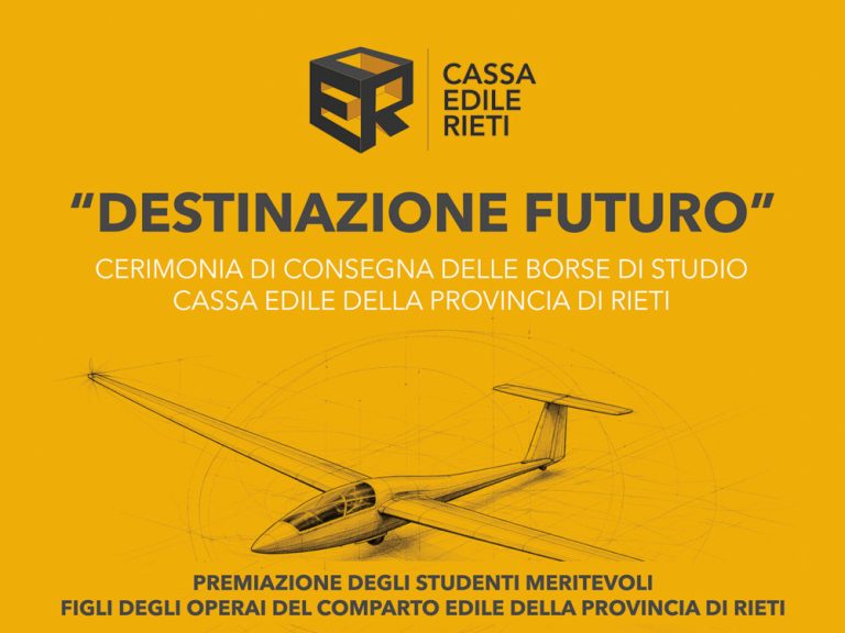 Cerimonia di consegna delle borse di studio Cassa Edile della Provincia di Rieti