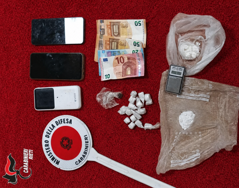 Smantellata a Monteleone Sabino base di spaccio: arrestato extracomunitario