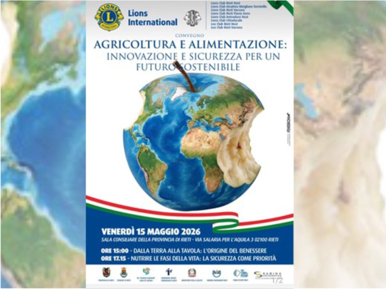 Convegno dei Lions Club Varrone su Agricoltura, Alimentazione e Sostenibilità
