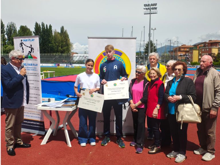 Il Panathlon Club Rieti consegna le borse di Studio ed i Premi Fair Play Panathliadi