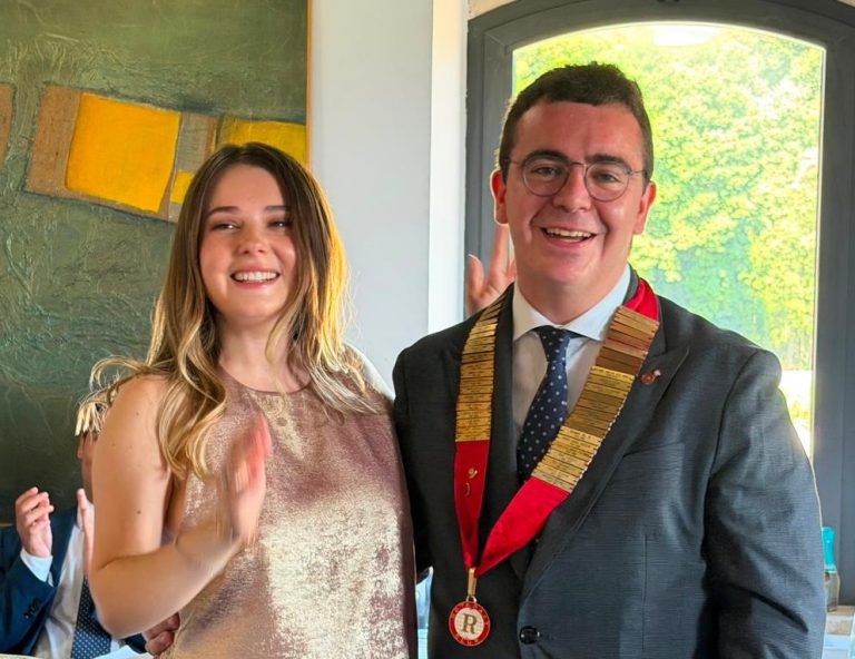 Rotaract Club Rieti: passaggio delle consegne tra Maria Sofia Micheli e il dott. Giorgio Mezzoprete