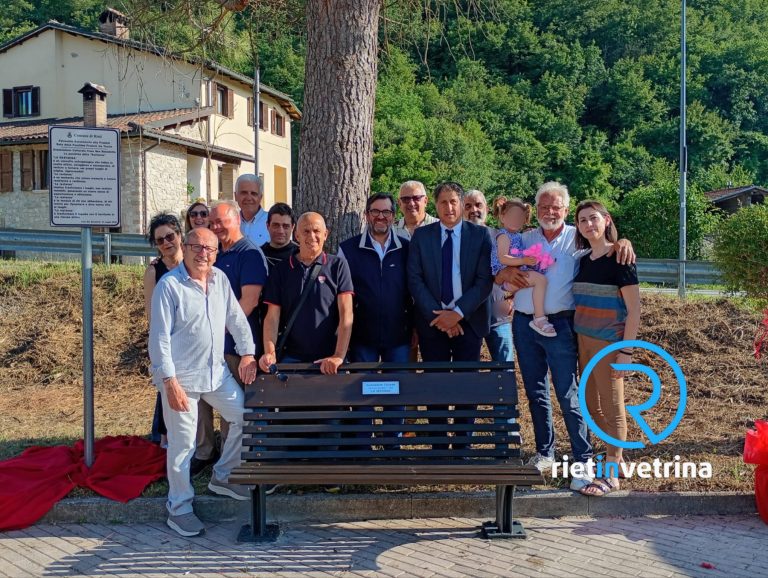 Inaugurata a Case San Benedetto la “Panchina della Restanza”