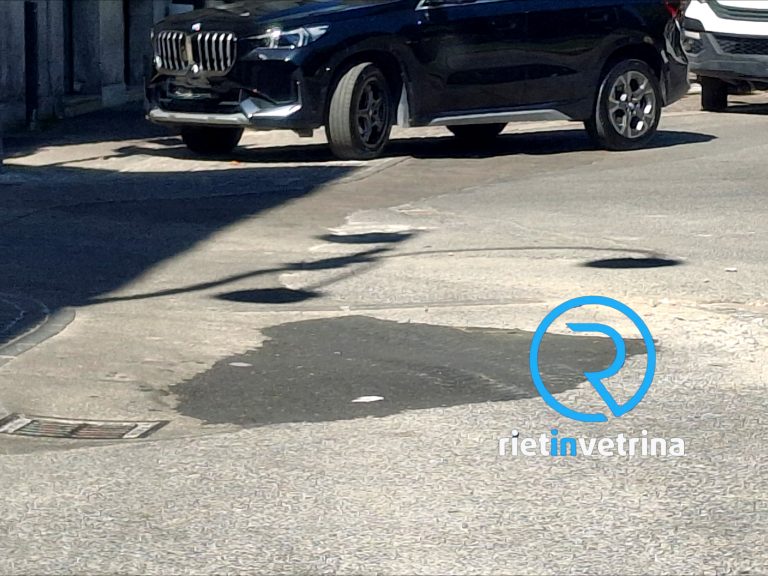 Dopo la pubblicazione su Rietinvetrina chiusa la grande buca all’ingresso di via Cintia