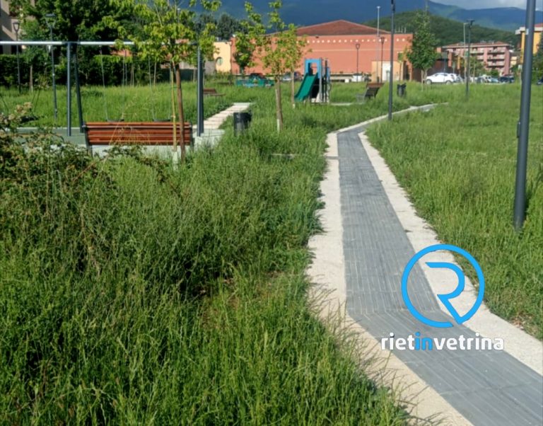 SEI TU IL REPORTER – Daniele: “Il nuovo Parco di Villa Reatina è già dimenticato. Erba alta non tagliata”