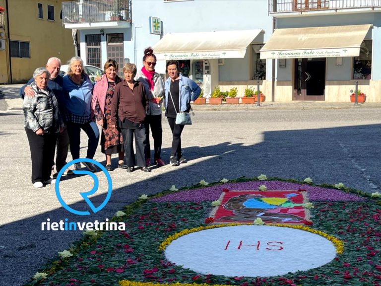 Greccio celebra il Corpus Domini con splendide infiorate