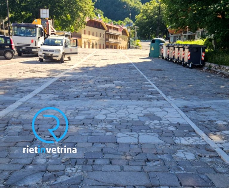 Terminillo, iniziata la prima messa in sicurezza di via dei Villini